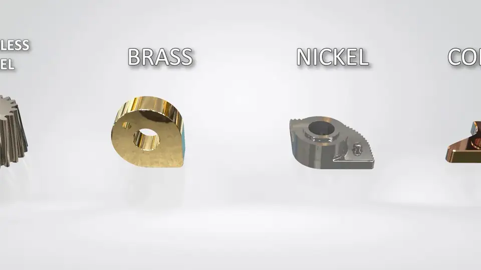 Powder metallurgy parts in iron, stainless steel, brass, nickel and copper